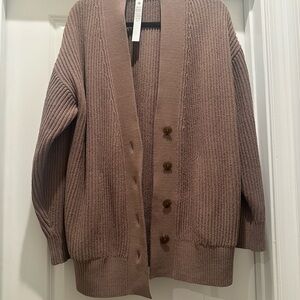 Lululemon Athletica Taupe Women's Cardigan Sweater